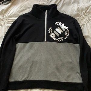 Half-Zip Pink Sweatshirt